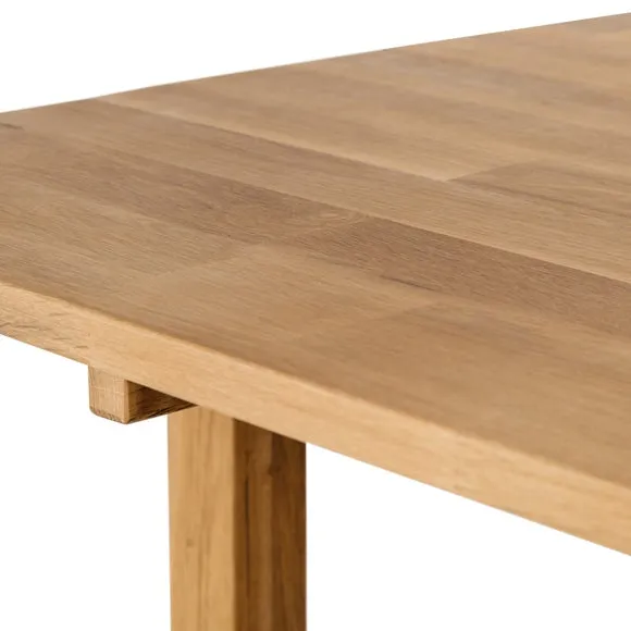 Return - Coxmoor 4-6 Seater Square Extendable Dining Table, Solid Oak 5