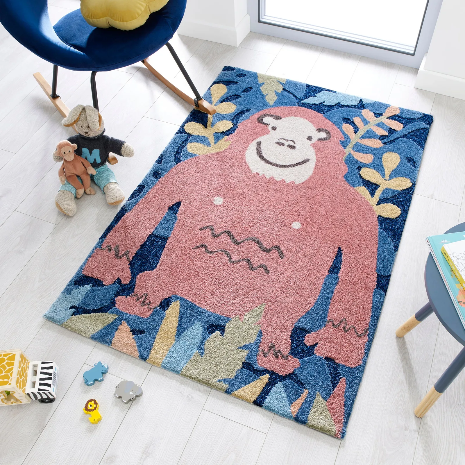 Jungle Monkey Rug Natural (Brown)