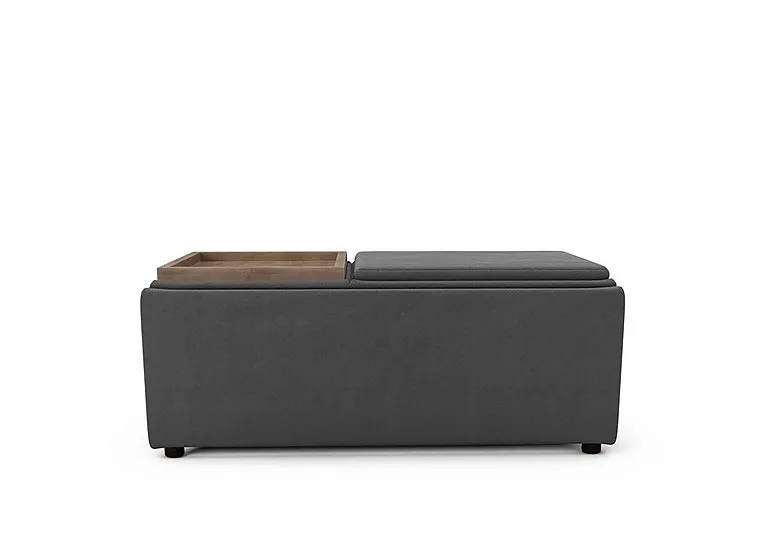 Bronwyn Storage Bench Tray Stool - Slate Shadow Wot