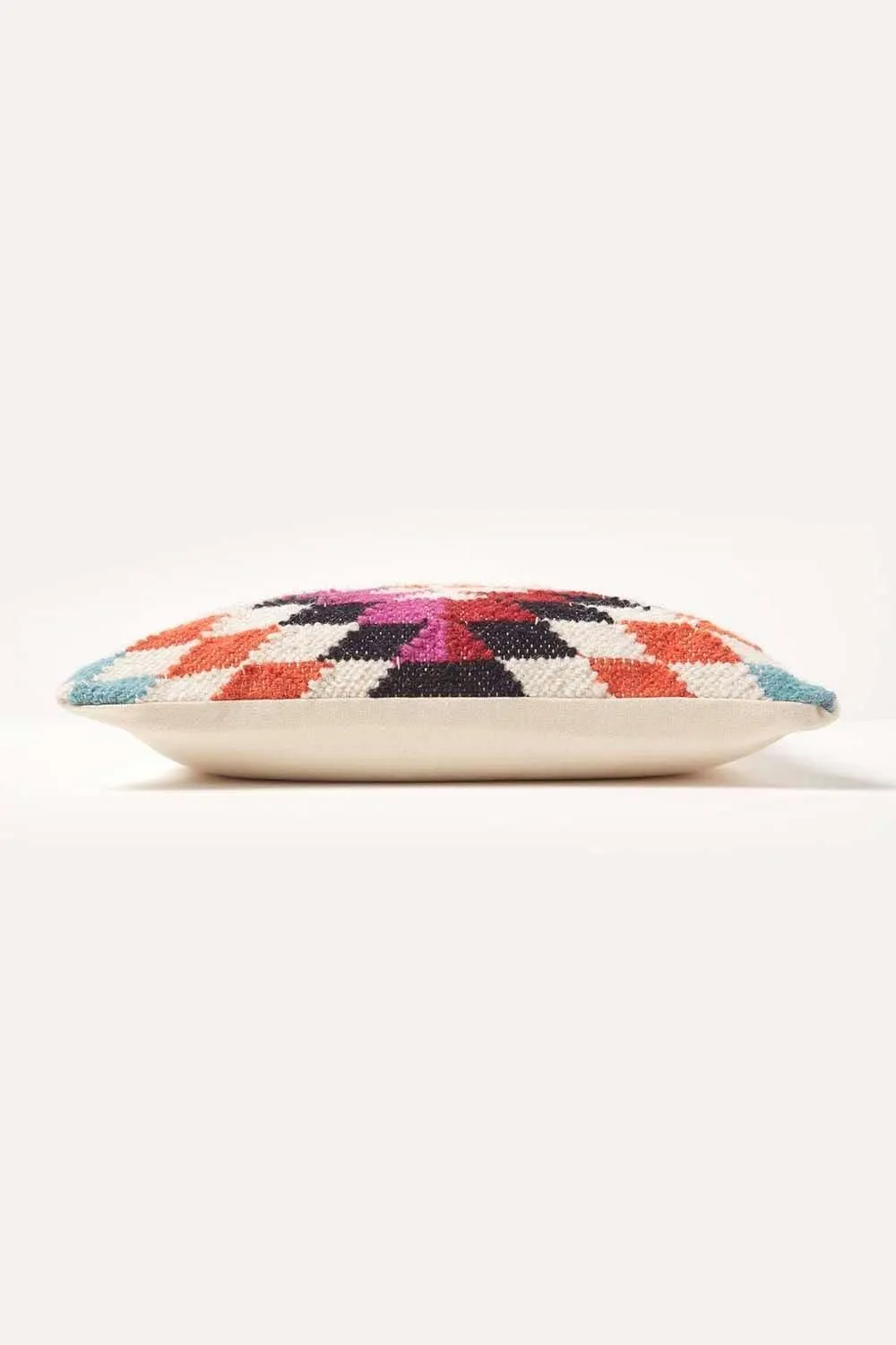 Homescapes Handwoven Kilim Cushion with Feather Filling in Orange 4