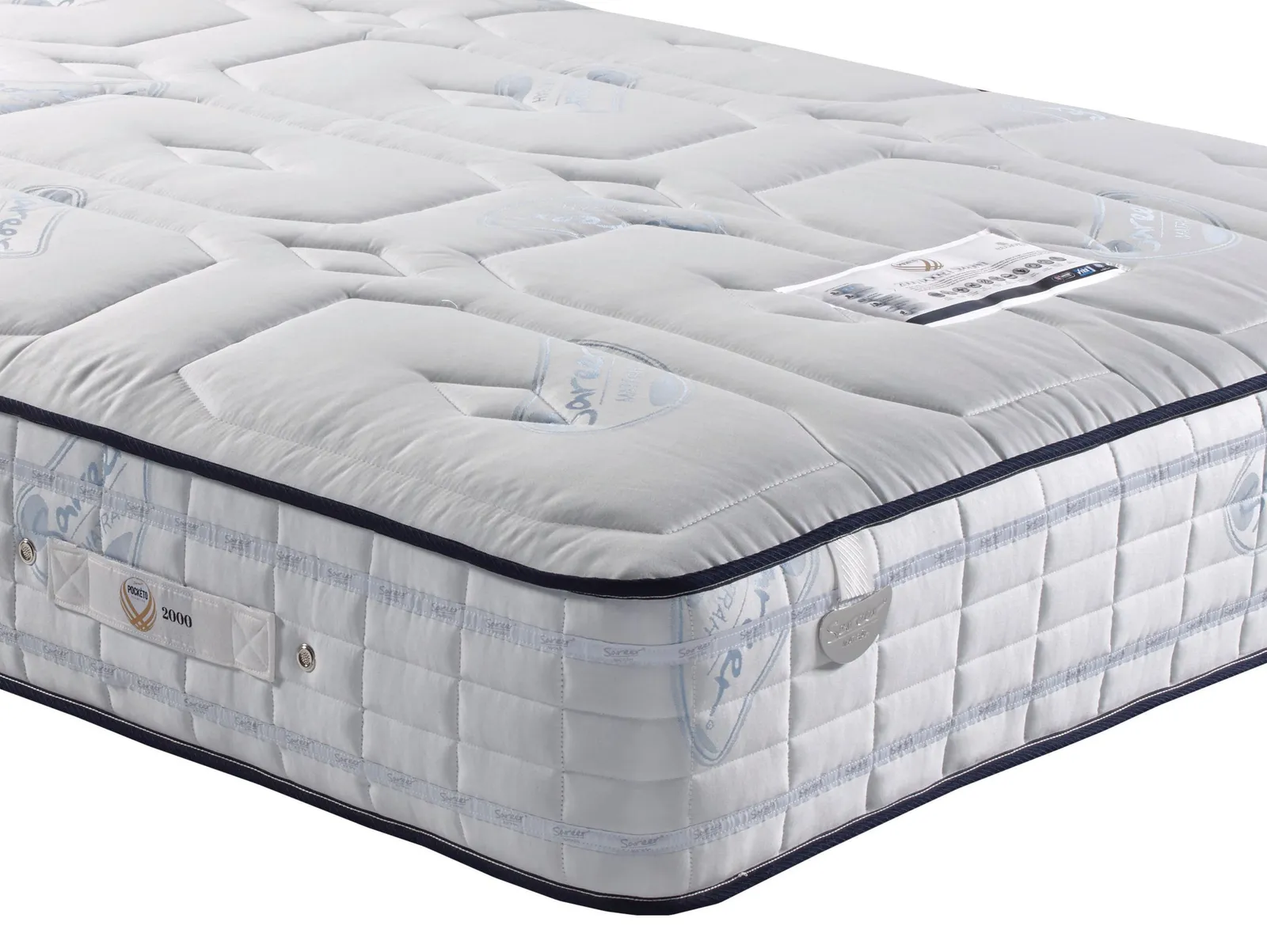 Sareer Furniture Limited Sareer Pocketo 2000 Pocket Sprung Mattress in White