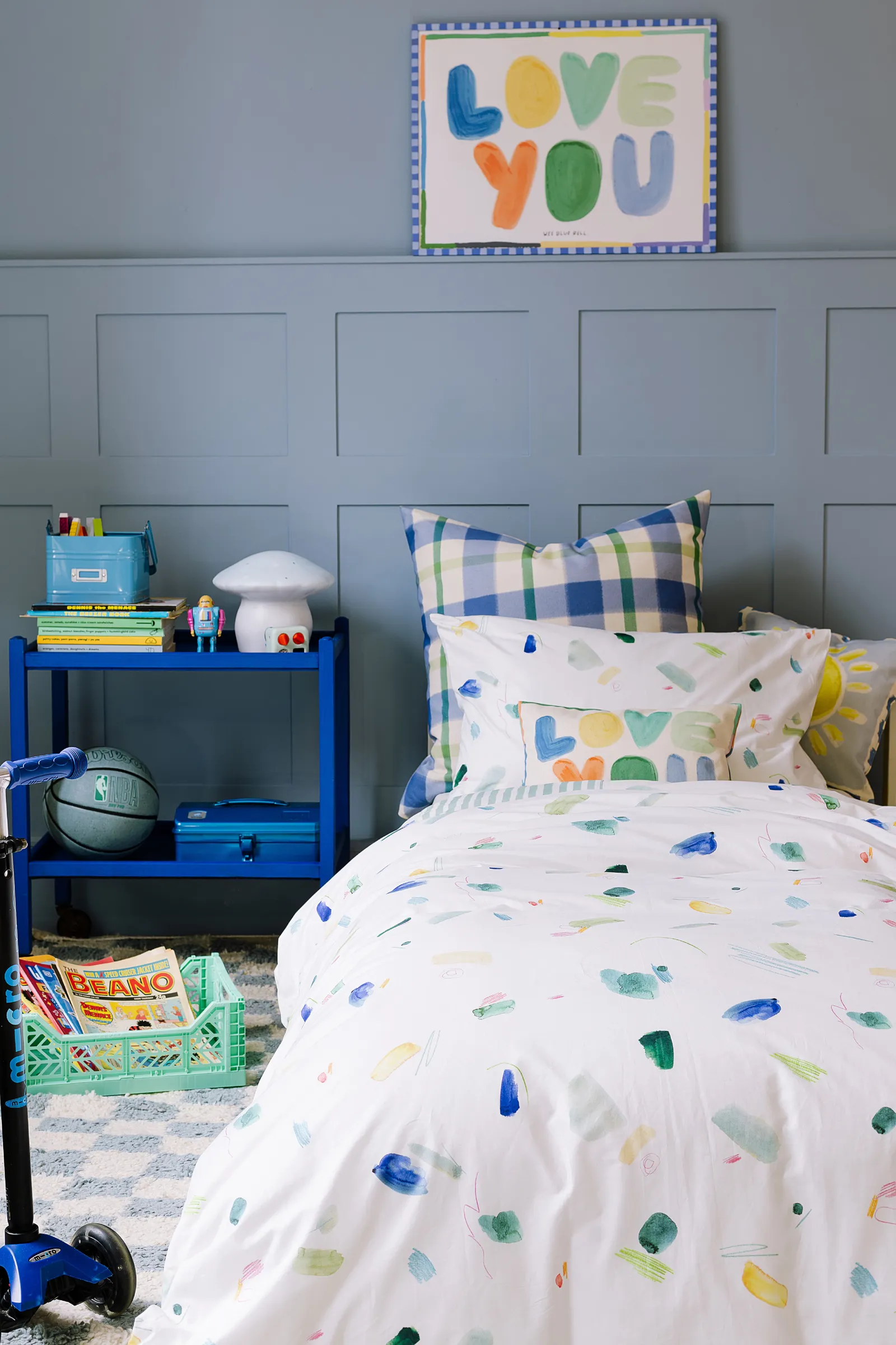 Wee Blue Bell 'Scribble' Duvet Cover Set