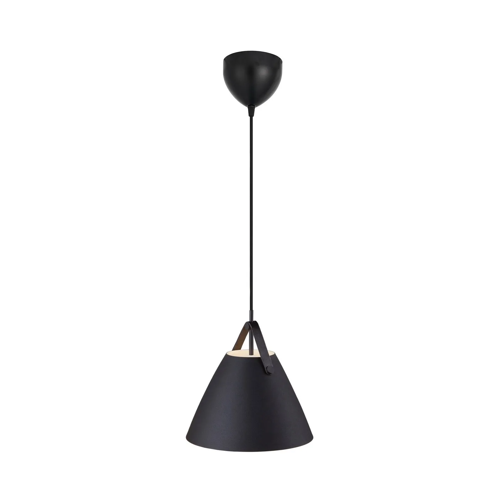 Nordlux Strap Pendant Light Black Metal Dining Room E27 Mains 27cm 2