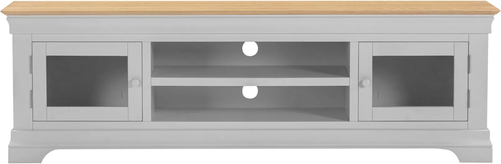 Seconique Bordeaux TV Stand (Fully Assembled) in Light Grey 4