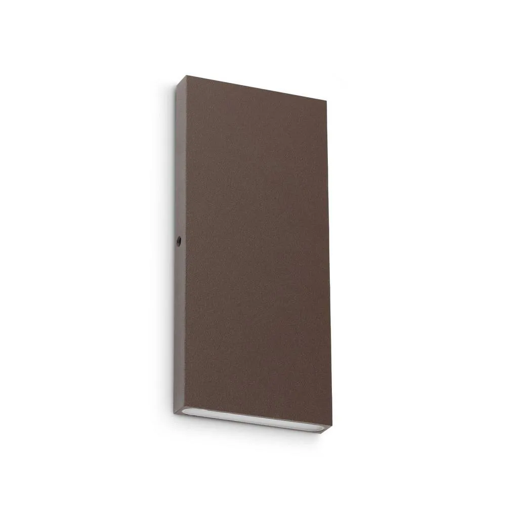 Netlighting Post It Outdoor Up Down Wall Lamp Coffee 620lm IP65 2x LED in Brown