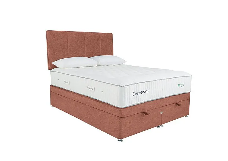 Natural Touch 3000 End Ottoman Divan Set - Small Double - Burnt Orange