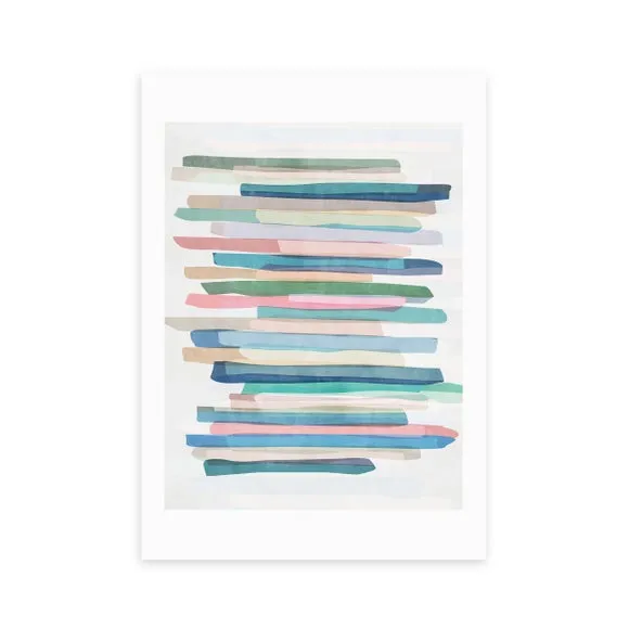 East End Prints Pastel Stripes Print