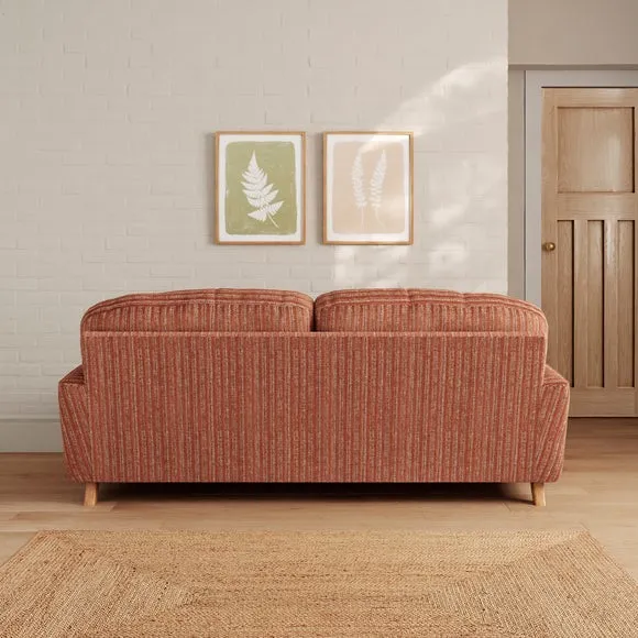 Martha Chunky Chenille Stripe 3 Seater Sofa 2