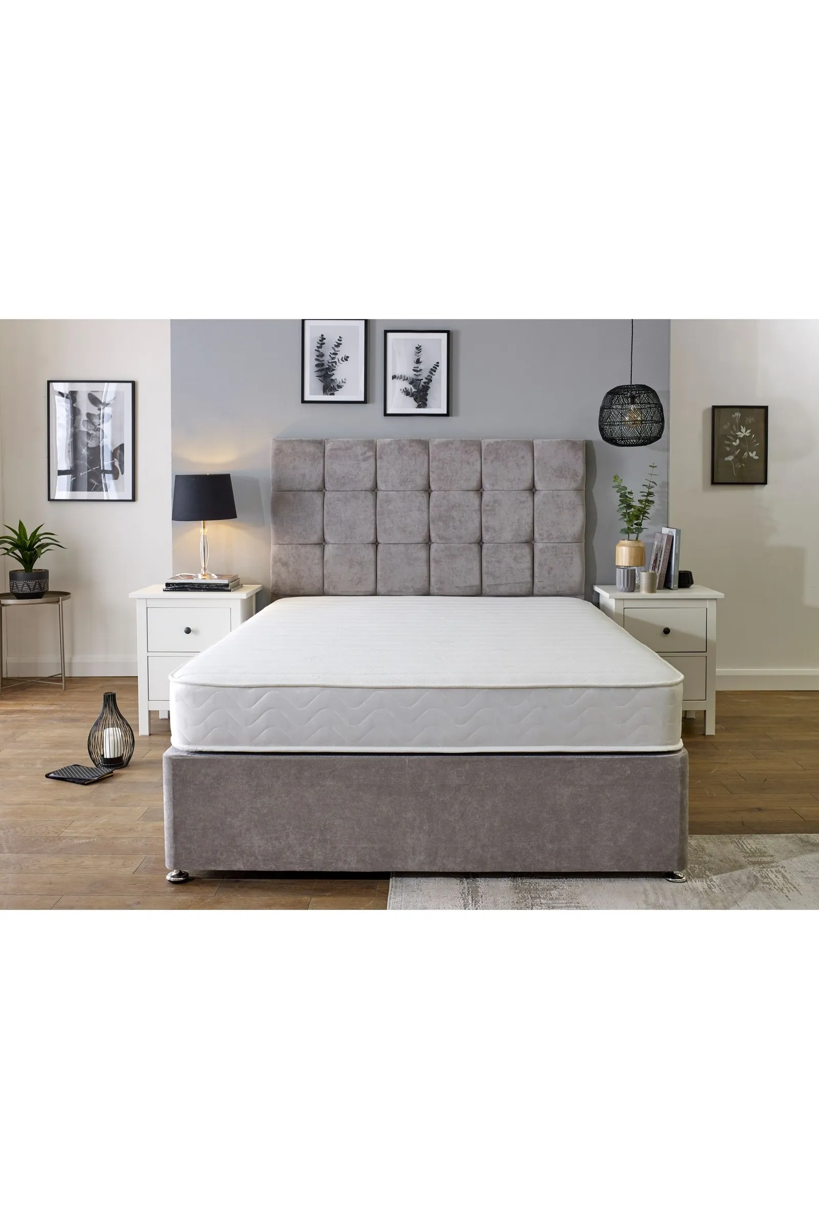 eXtreme Comfort Ltd Budget Memory Sprung Mattress Entry-Level Hybrid Design Comfortable in White 2