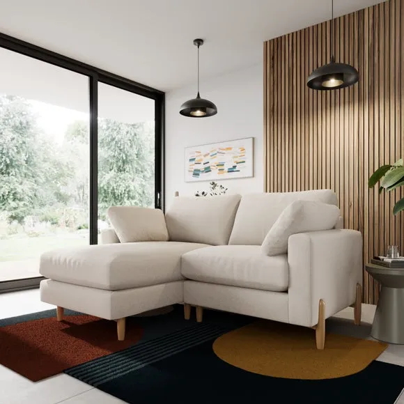 Apollo Soft Texture Corner Chaise Sofa 1