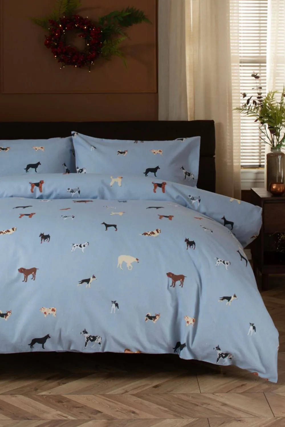 Deyongs Premium Cosy Warm Soft 100% Brushed Cotton Duvet Cover Bedding Set Kennel Club 4