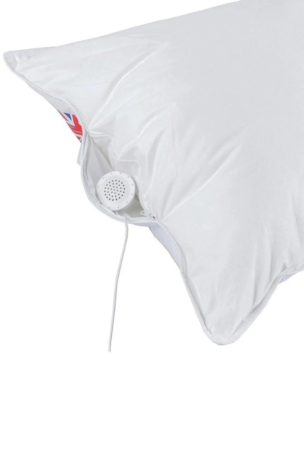 Homescapes Duck Feather & Down Music Pillow With Speakers in White 3