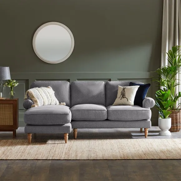 Jolene Soft Texture Corner Chaise Sofa 1