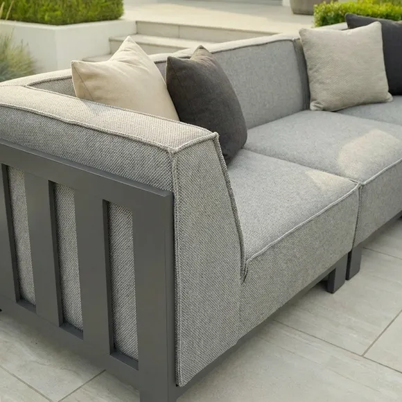 Maze Ibiza 10 Seater U-Shape Garden Sofa Set with Round Coffee Table 5