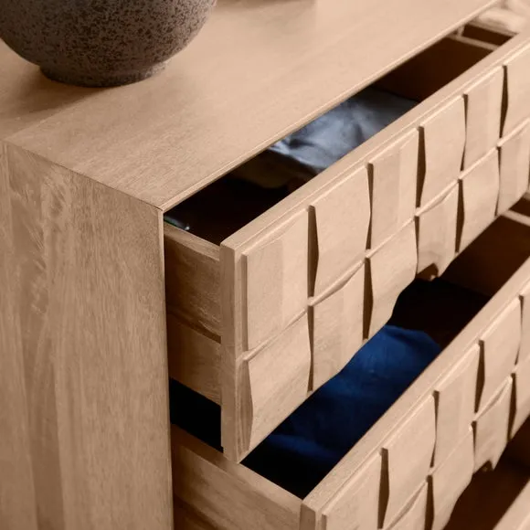 Etta 6 Drawer Chest, Mango Wood 3