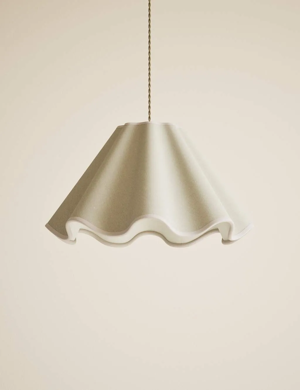 M&S Wave Scallop Large Lamp Shade Pink