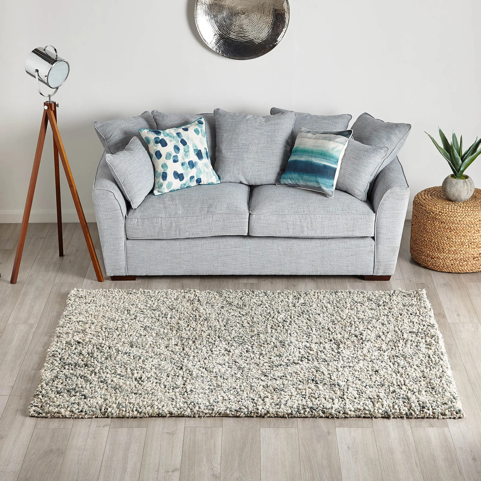 Ava Shaggy Rug Grey