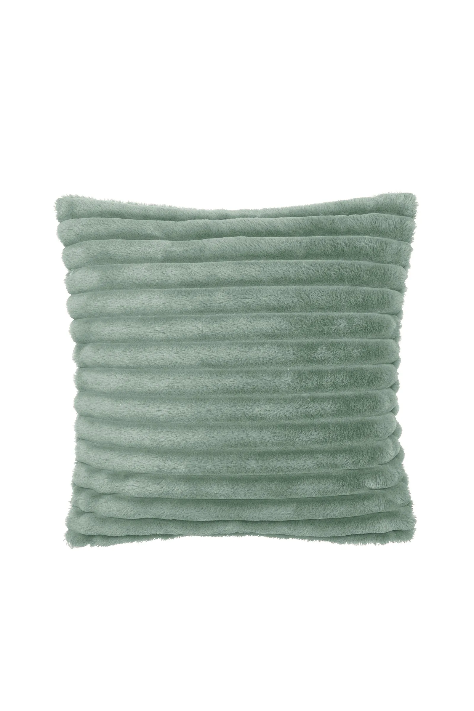 Catherine Lansfield 'Cosy Ribbed' Cushion in Green 5