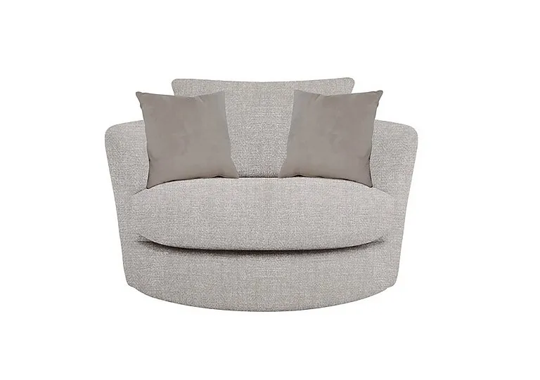 Pandora Large Swivel Chair - Plain Mink - Sofas and Armchairs - In Time for Christmas