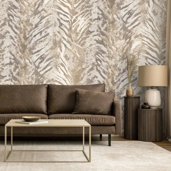 Snake Print Abstract Wall Mural