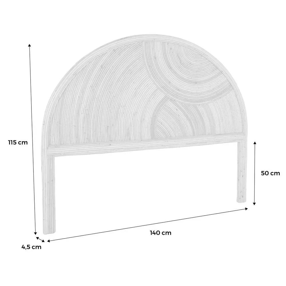 sweeek Natural rattan headboard in Beige 5