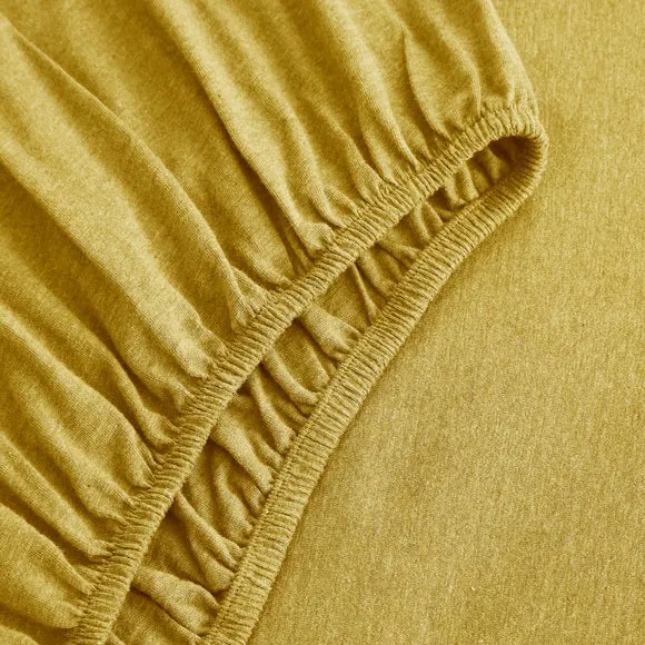 Elements 100% Cotton Jersey Plain Fitted Sheet 3
