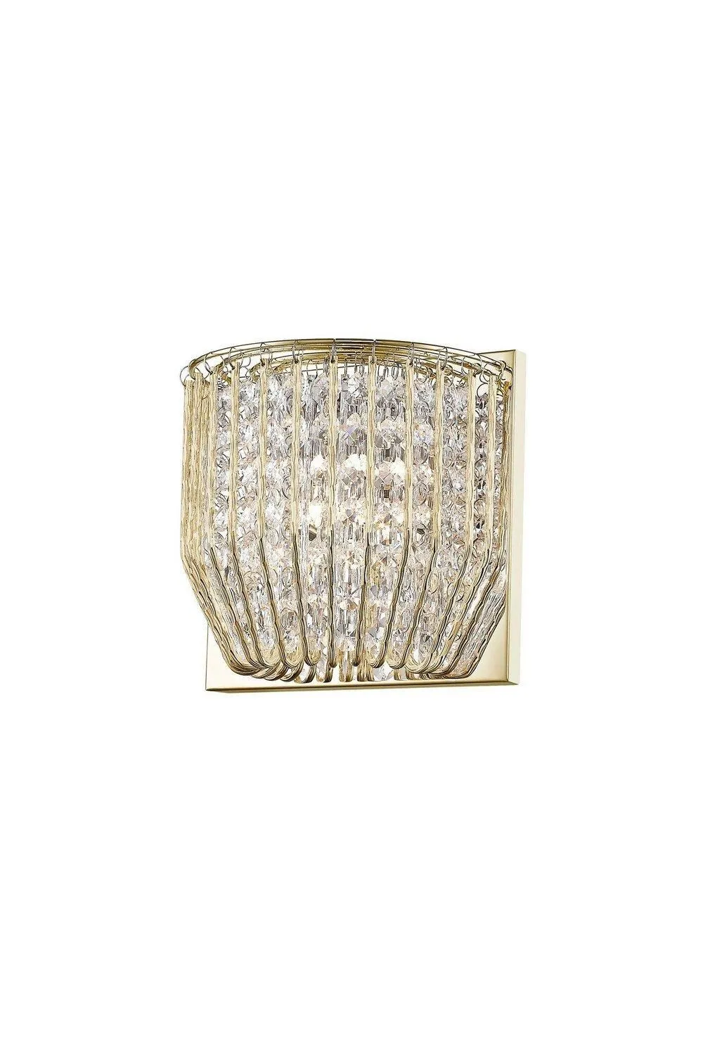 Netlighting Carlo 1 Light Wall Lamp Gold Fitting