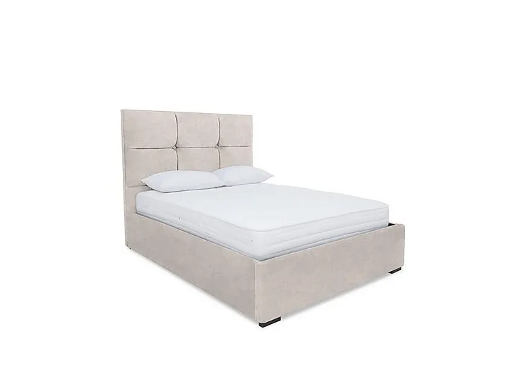 Rubix Electric Ottoman Bed Frame - King Size - Lace Ivory