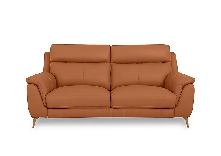 Eclipse Leather 2 Seater Sofa - Pecan