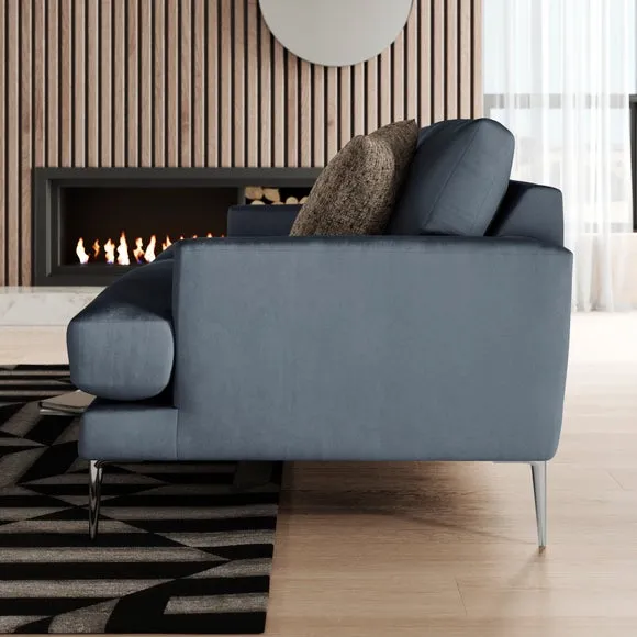 Lawson Matte Plush Velvet 2 Seater Sofa 2
