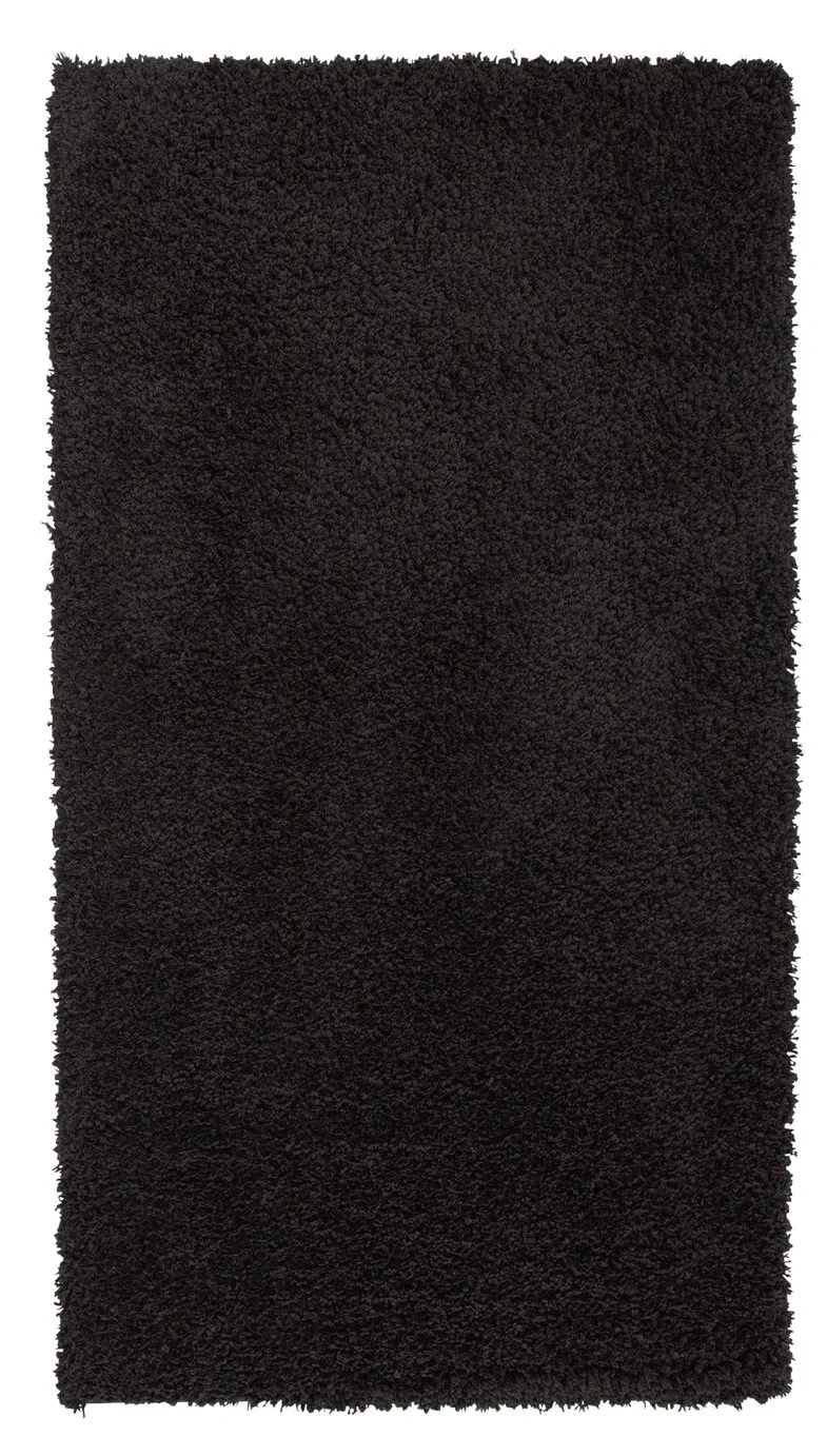 Argos Home Cosy Woven Cut Pile Rug - 120x170cm - Black