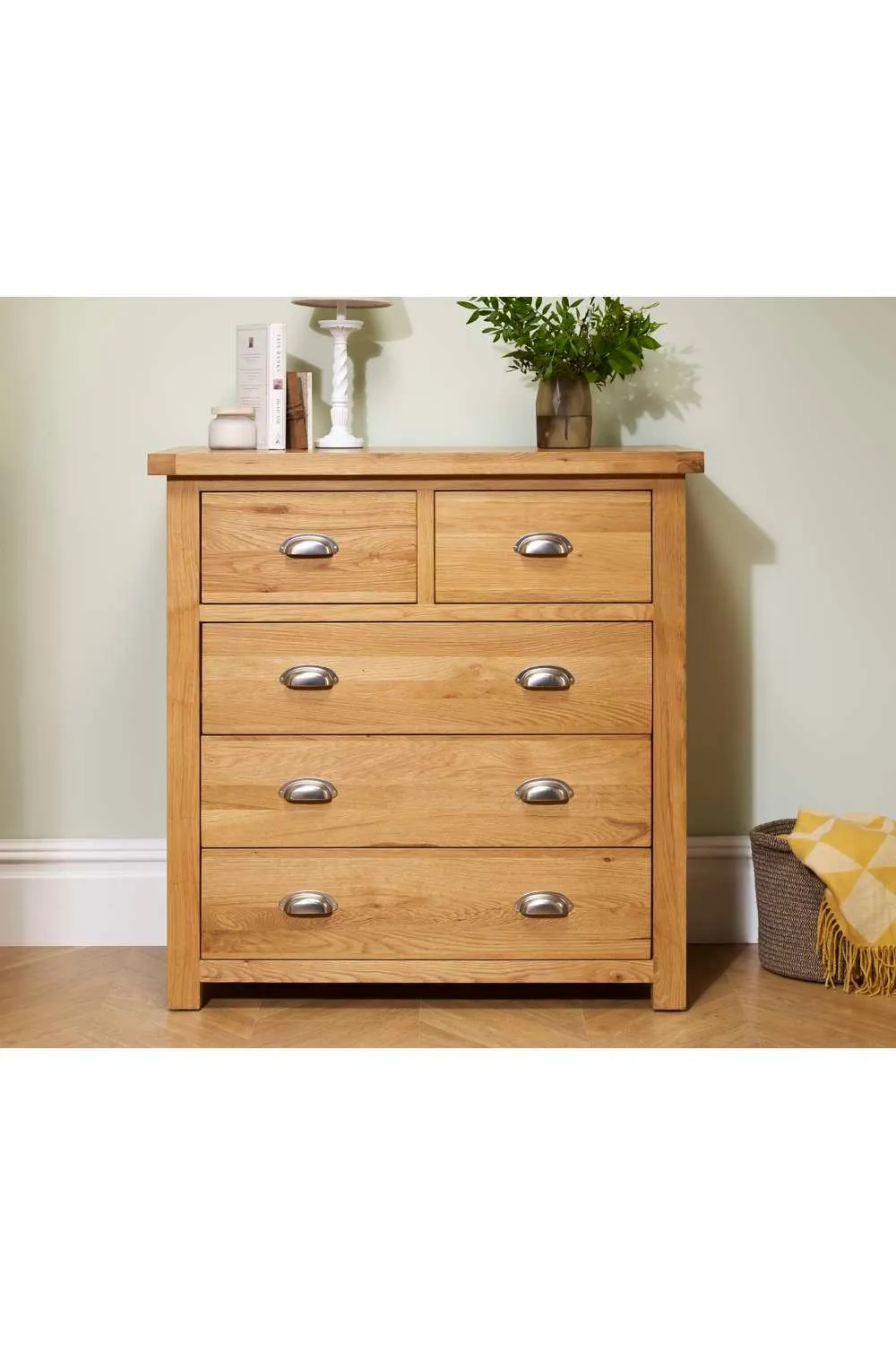 Birlea Woburn 3 + 2 Chest Oak in Light Oak 2