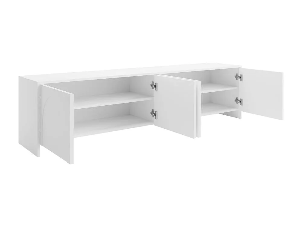 Vente-unique TV Unit With 4 Doors - White - NALYRA By Maison Céphy 6