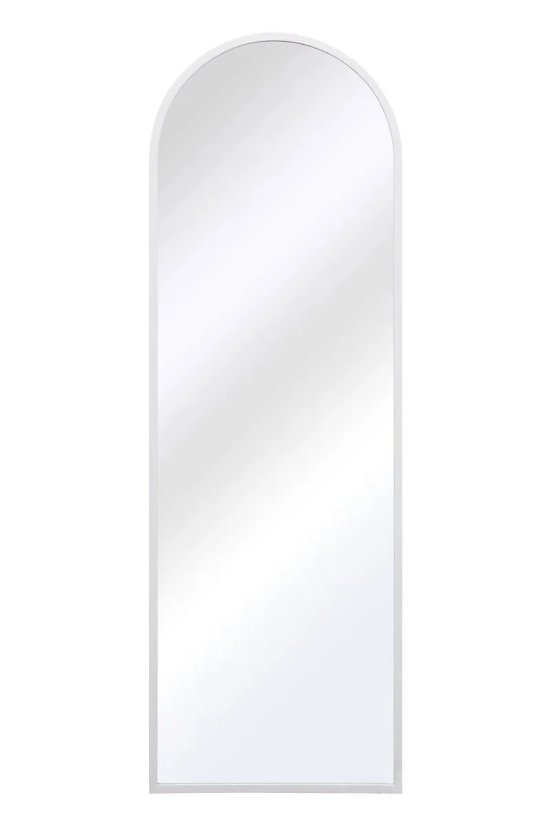 MirrorOutlet White Framed Arched Leaner/Wall Mirror 71" X 24" (180CM X 60CM) 5