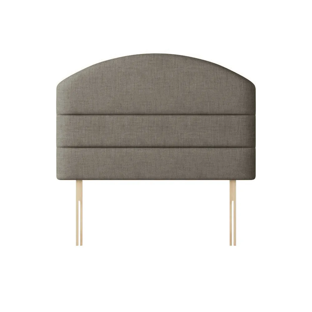 Dudley - Single - Lined Headboard - Dark Grey - Fabric - 3ft - Happy Beds 1