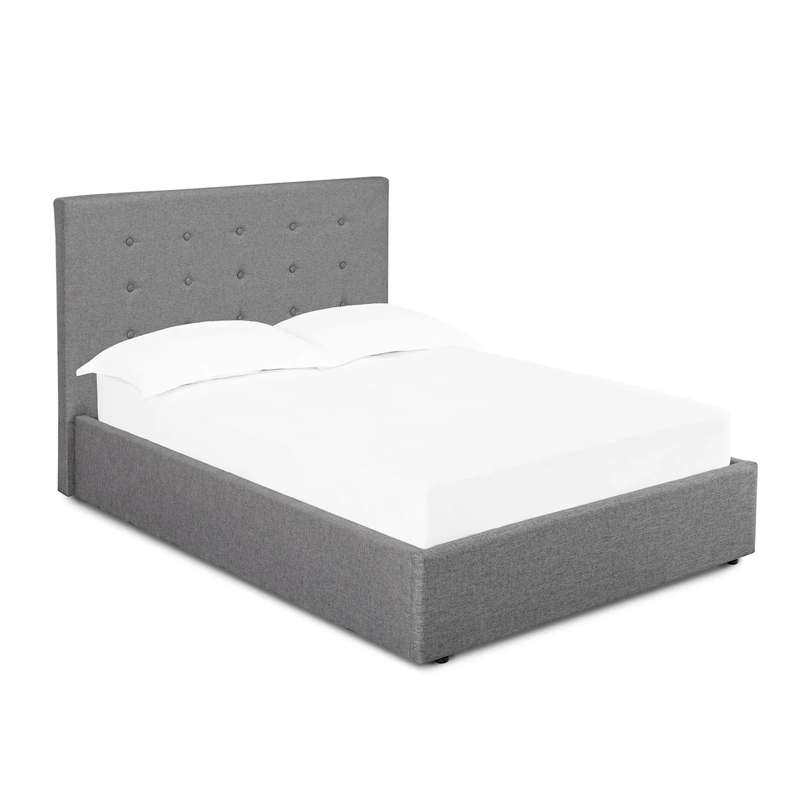 Lucca Grey Upholstered Bed Frame Grey