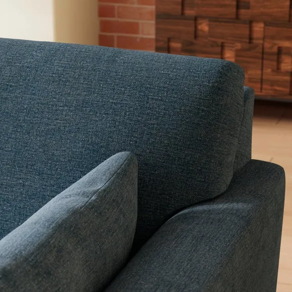 Aspen Textured Faux Linen 3 Seater Sofa 3