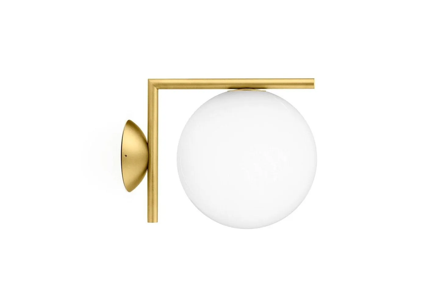 Flos IC W1 Wall Light Brushed Brass