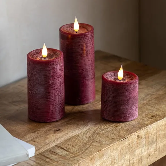 Cedar & Sage Set of 3 LED Candles 1