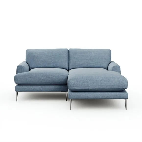 Lawson Chunky Tonal Weave Corner Chaise Sofa 6