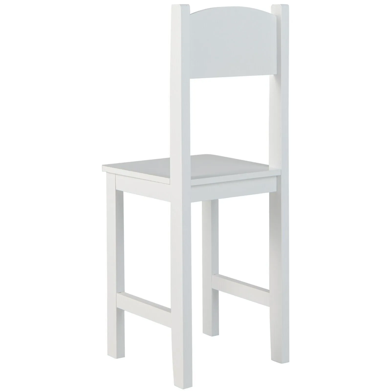 Costway Desk & Chair Set Wooden Study Table &Chair Writing Table Set in White 5