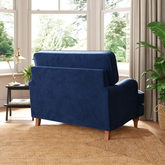 Beatrice II Matte Velvet Snuggle Chair 2