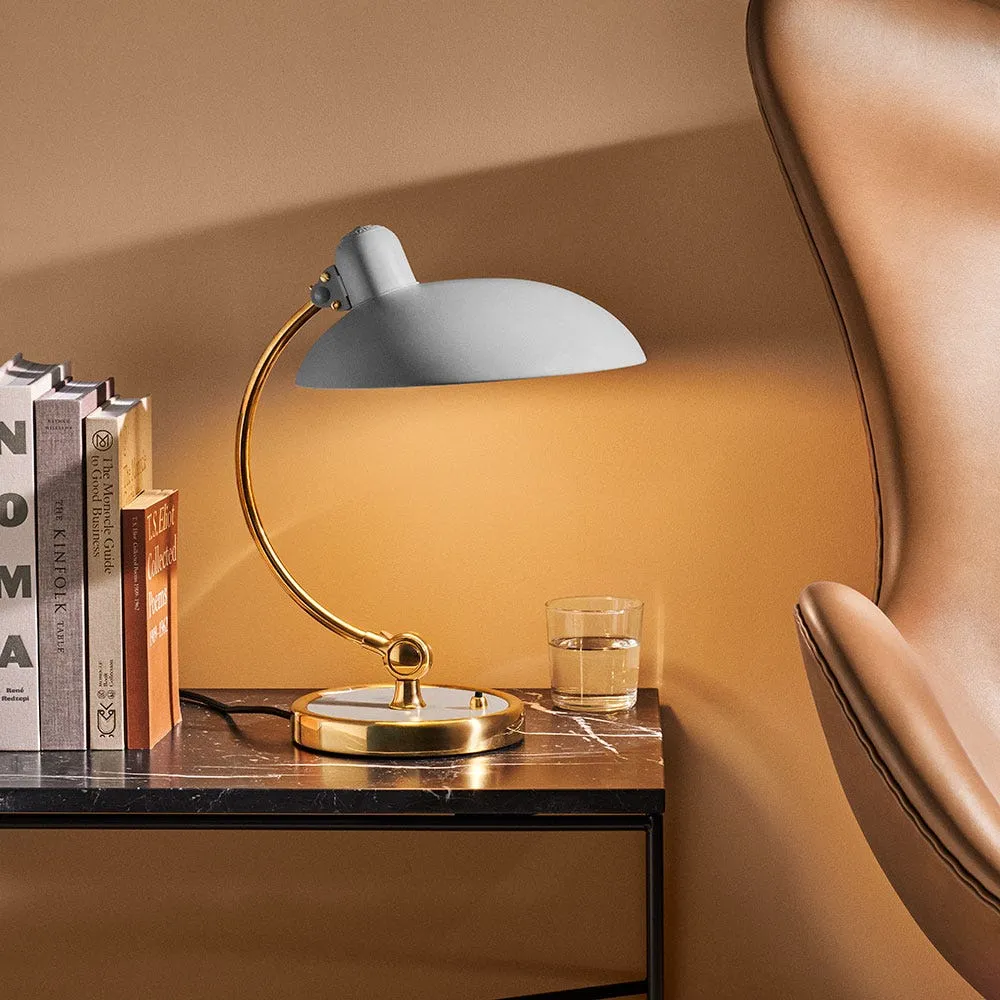Fritz Hansen Kaiser Idell Luxus Table Lamp Green & Chrome 4