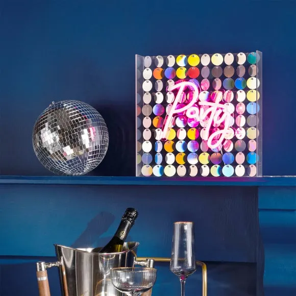 The Feel Good Club Signography Party Neon Sign