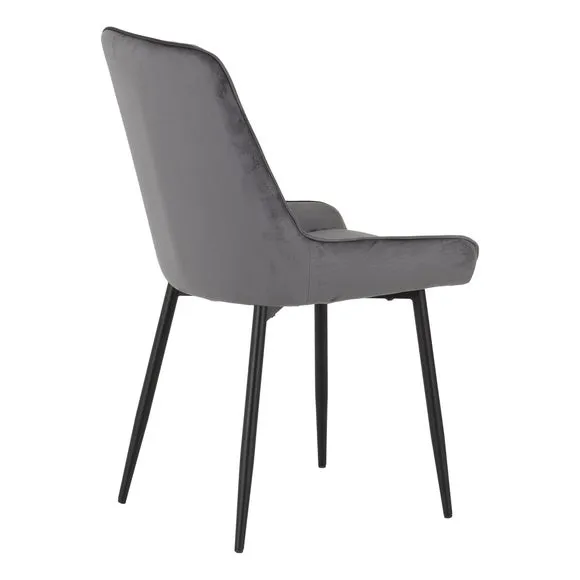 Avery Set of 2 Dining Chairs, Velvet 5