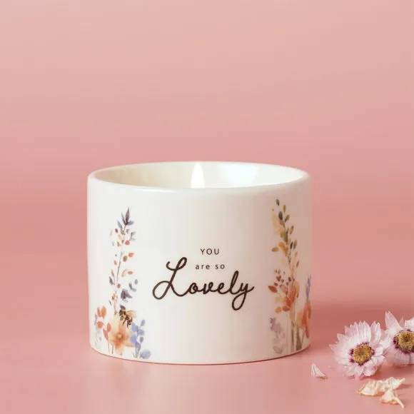 The Cottage Garden Ceramic Candle 100g Lovely, Multi 6