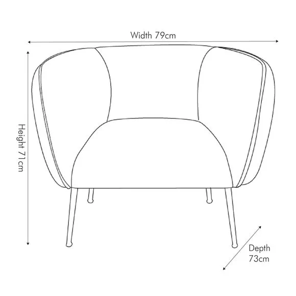 Pacific Lucca Velvet Tub Chair 6