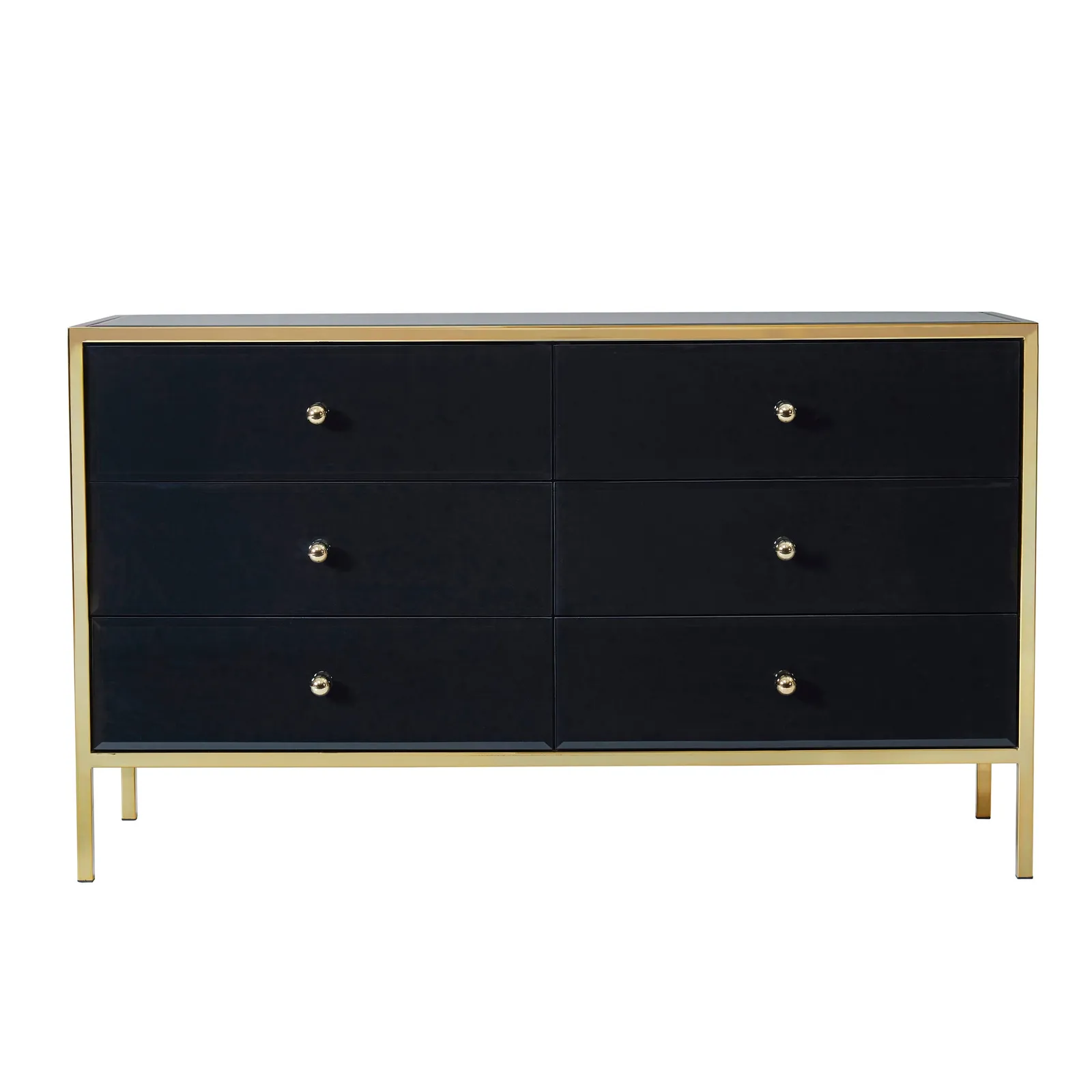 Fenwick 6 Drawer Chest Black