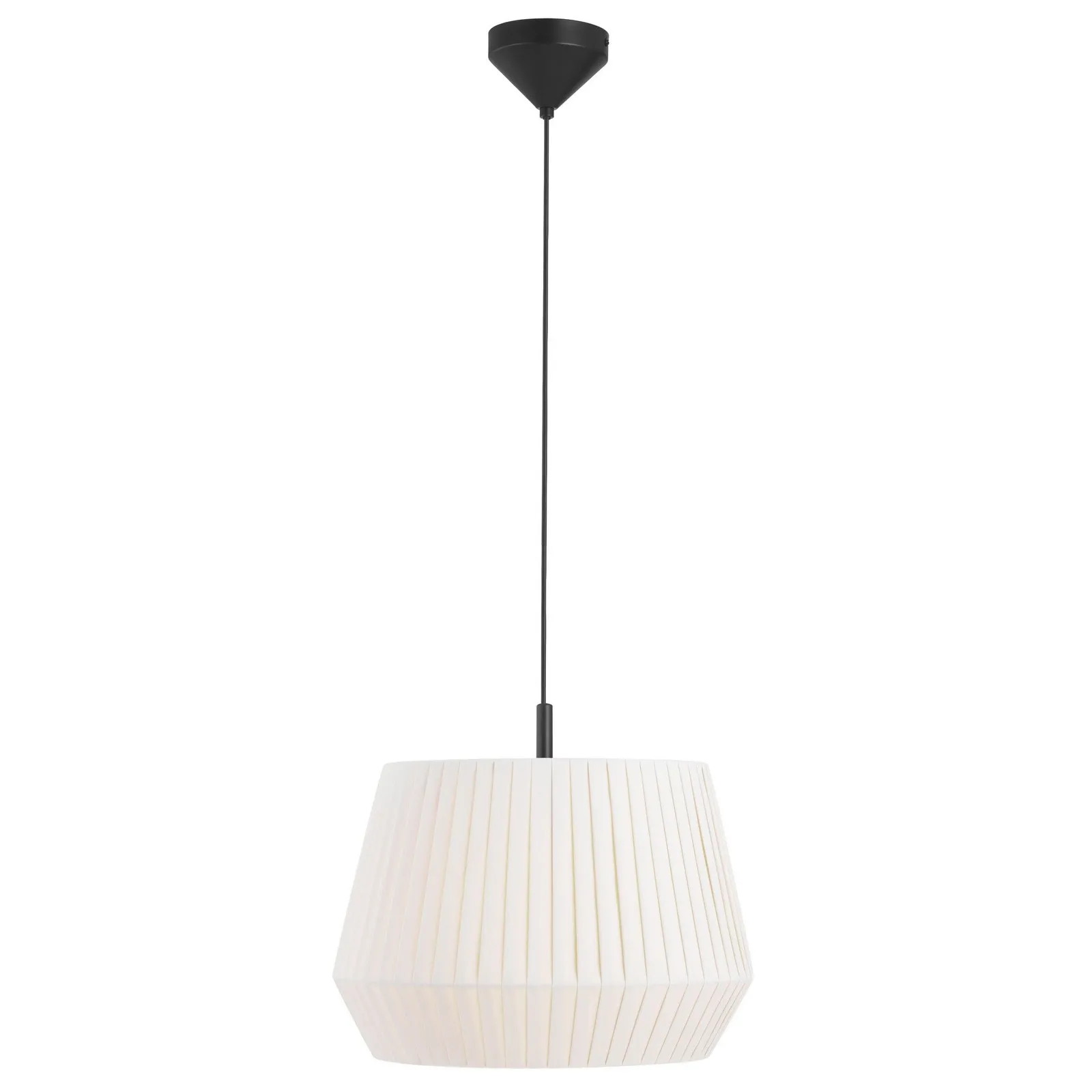 Nordlux Dicte Pendant Light White Textile Dining Room E27 Mains 40cm 2