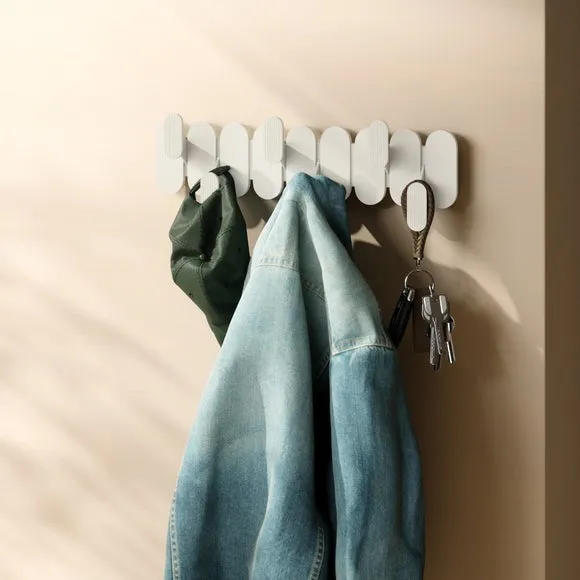 Umbra Tempo 6 Hook Wall Mounted Coat Rack